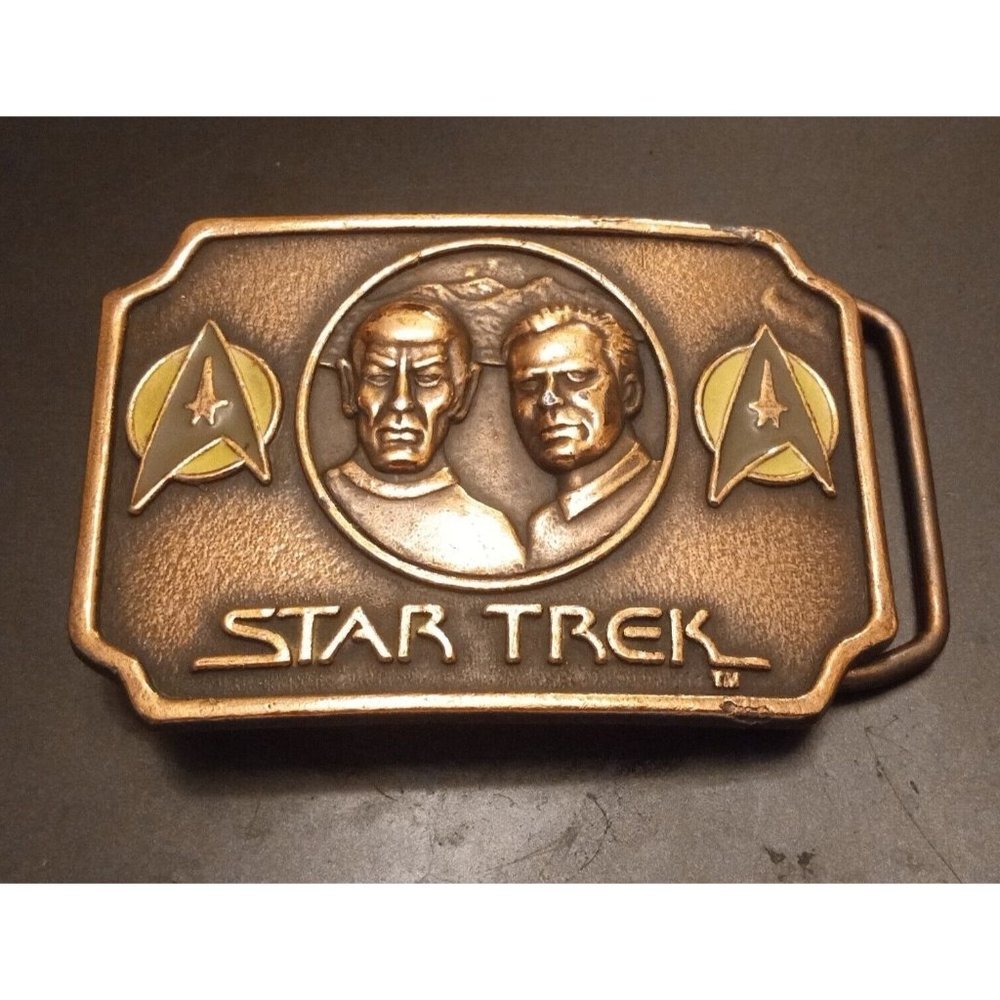 VINTAGE 1979 **STAR TREK** (SPOCK & CAPTAIN KIRK) BELT BUCKLE
